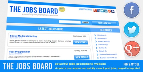 Product picture The Jobs Board - powerful jobs promotions